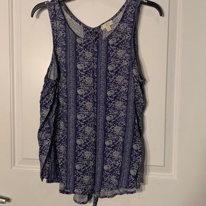 Charming Charlie Lace Up Back Tank